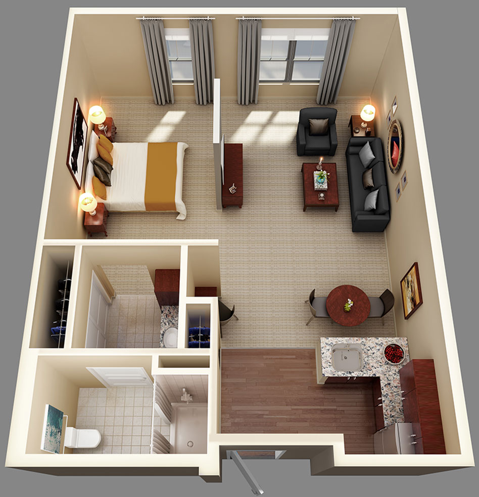 Assisted Living and Memory Care Suite Floor Plans | CHAL